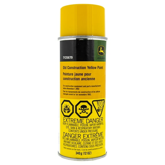 12oz Aerosol Can Yellow Spray Paint John Deere TY25679 OEM