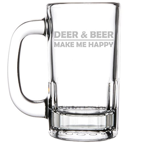12 Oz Beer Mug Stein Glass – Deer Design Gift, Made In USA, 350ml Capacity - View #7