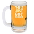 thumbnail image 1 of 12oz Beer Mug Stein Glass You Just Got Served Volleyball, 1 of 1
