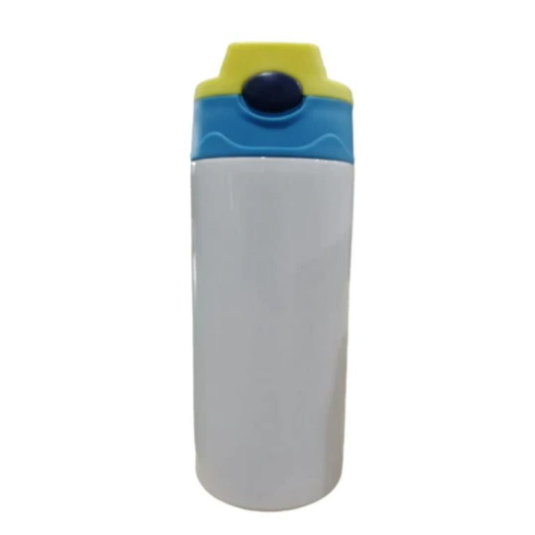 Blank 12 ounce flip top water bottle tumbler for sublimation
