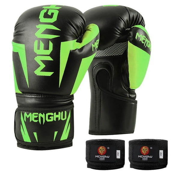 12oz Boxing Gloves with Wrist Support for Kickboxing and Muay Thai