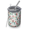 thumbnail image 1 of 12oz Coffee Tumblers Christmas Gift and Deer Pattern Stainless Steel Vacuum Insulated Travel Tumbler Coffee Cups Mug with Lid and Straw with Cleaning Brush for Cold & Hot Drinks, 1 of 5