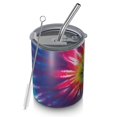 thumbnail image 1 of 12oz Coffee Tumblers Colorful Tie Dye Pattern Stainless Steel Vacuum Insulated Travel Tumbler Coffee Cups Mug with Lid and Straw with Cleaning Brush for Cold & Hot Drinks, 1 of 5