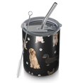 thumbnail image 1 of 12oz Coffee Tumblers Dog Breeds Stainless Steel Vacuum Insulated Travel Tumbler Coffee Cups Mug with Lid and Straw with Cleaning Brush for Cold & Hot Drinks, 1 of 5