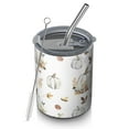 thumbnail image 1 of 12oz Coffee Tumblers Fall Pumpkins Leaves Pattern Stainless Steel Vacuum Insulated Travel Tumbler Coffee Cups Mug with Lid and Straw with Cleaning Brush for Cold & Hot Drinks, 1 of 5