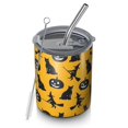 thumbnail image 1 of 12oz Coffee Tumblers Halloween Black Cats Witches and Pumpkins Stainless Steel Vacuum Insulated Travel Tumbler Coffee Cups Mug with Lid and Straw with Cleaning Brush for Cold & Hot Drinks, 1 of 5