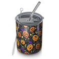 thumbnail image 1 of 12oz Coffee Tumblers Halloween Pumpkins and Spider Webs Stainless Steel Vacuum Insulated Travel Tumbler Coffee Cups Mug with Lid and Straw with Cleaning Brush for Cold & Hot Drinks, 1 of 5