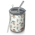 thumbnail image 1 of 12oz Coffee Tumblers Mushroom Fairy Princess Pattern Stainless Steel Vacuum Insulated Travel Tumbler Coffee Cups Mug with Lid and Straw with Cleaning Brush for Cold & Hot Drinks, 1 of 5