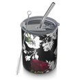 thumbnail image 1 of 12oz Coffee Tumblers Pioneer Flower Floral Print Pattern Stainless Steel Vacuum Insulated Travel Tumbler Coffee Cups Mug with Lid and Straw with Cleaning Brush for Cold & Hot Drinks, 1 of 5
