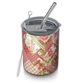 thumbnail image 1 of 12oz Coffee Tumblers Pioneer Flower Stainless Steel Vacuum Insulated Travel Tumbler Coffee Cups Mug with Lid and Straw with Cleaning Brush for Cold & Hot Drinks, 1 of 5