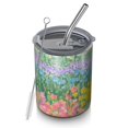 thumbnail image 1 of 12oz Coffee Tumblers Pioneer Flower Stainless Steel Vacuum Insulated Travel Tumbler Coffee Cups Mug with Lid and Straw with Cleaning Brush for Cold & Hot Drinks, 1 of 5