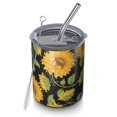 thumbnail image 1 of 12oz Coffee Tumblers Sunflower Stainless Steel Vacuum Insulated Travel Tumbler Coffee Cups Mug with Lid and Straw with Cleaning Brush for Cold & Hot Drinks, 1 of 5