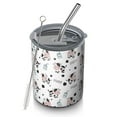 thumbnail image 1 of 12oz Coffee Tumblers White Cow Milk Moo Pattern Stainless Steel Vacuum Insulated Travel Tumbler Coffee Cups Mug with Lid and Straw with Cleaning Brush for Cold & Hot Drinks, 1 of 5