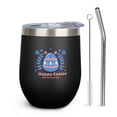 thumbnail image 1 of 12oz Easter Egg Tumbler with Lid & Straw, Insulated Stainless Steel Wine Cup, [Easter Theme] Print, 1 of 5