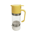 thumbnail image 1 of 12oz Glass Honey Dispenser with Base – No-Drip, Easy-Pump Design for Mess-Free Pouring, Honey Container with Handle, Ideal for Syrup & Jam, 1 of 9