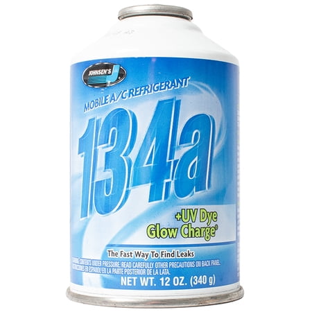 Johnsen's Mobile A/C Refrigerant R-134a Charge Plus UV Dye Glow Part Number 6312