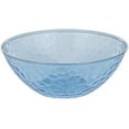 thumbnail image 1 of 12oz Hammered Blue Plastic Round Bowls with Gold Rim - Disposable Translucent Plastic Soup Bowls, Heavy Duty Salad Bowls, Dessert Bowl, Baby Showers, Weddings, Birthday Party (20), 1 of 3