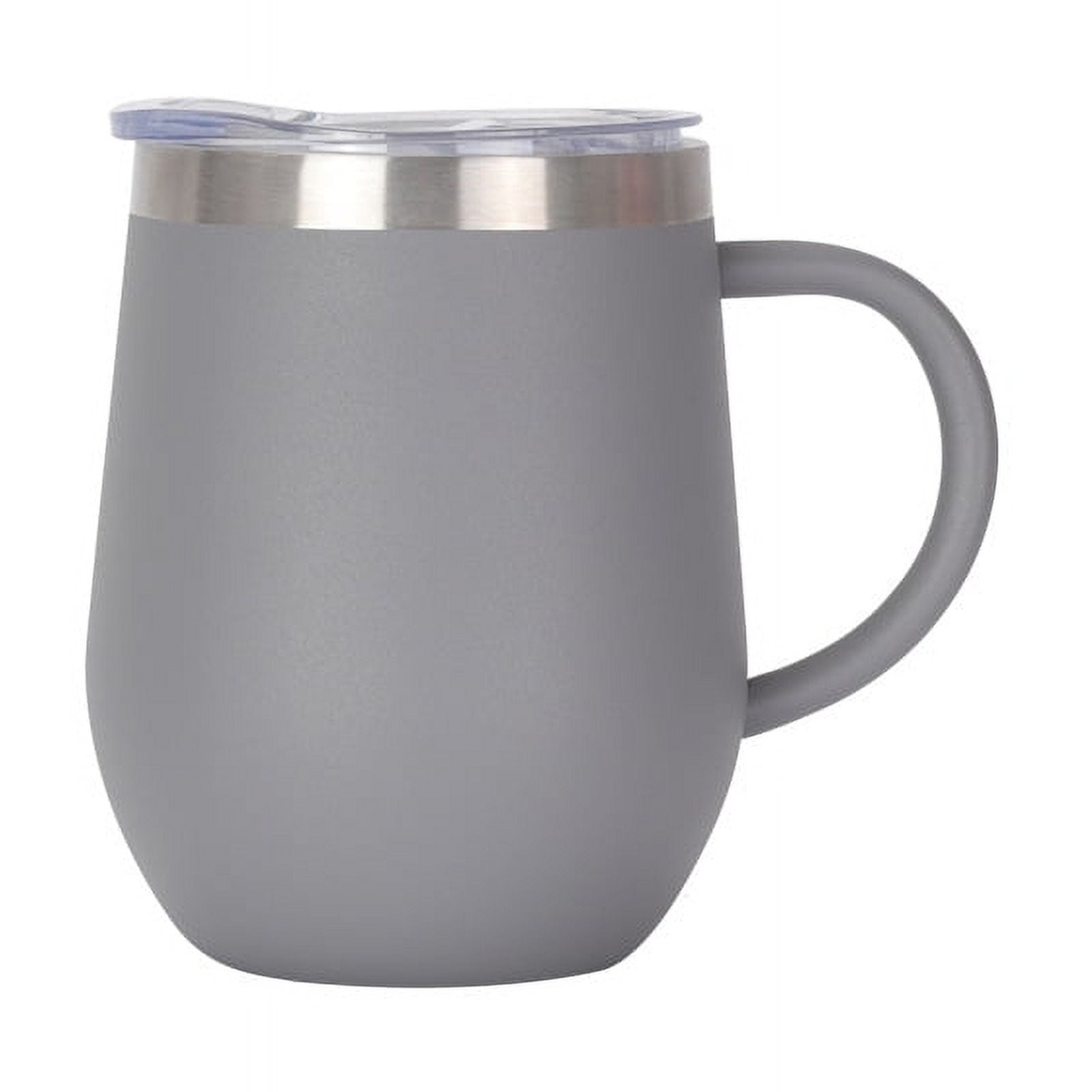 12oz Insulated Coffee Mug with Handle Stainless Steel Insulated Coffee ...