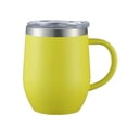 thumbnail image 1 of 12oz Insulated Coffee Mug with Handle Stainless Steel Insulated Coffee Mug Double Wall Vacuum Travel Mug Tumbler Cup with Sliding Lid Travel Coffee Cup Thermal Cup,Yellow, 1 of 6