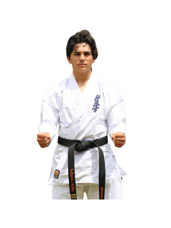 12 oz Kyokushin Karate Uniform – White Bleached Karate Gi, Stretch 95% Cotton & 5% Elastane, Unisex Kids & Adult Martial Arts Uniform, Medium Weight, Sizes - 4