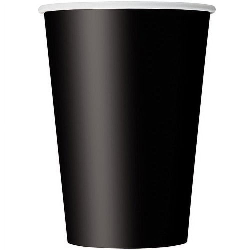 12oz Paper Cups, Black, 10ct - Walmart.com