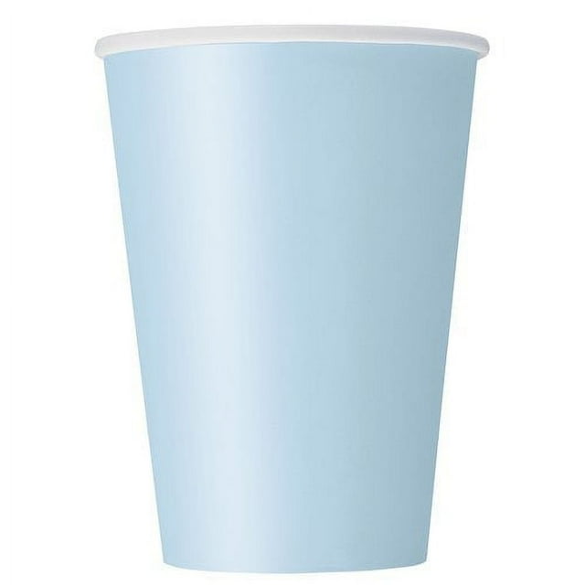 12oz Paper Cups, Light Blue, 10ct