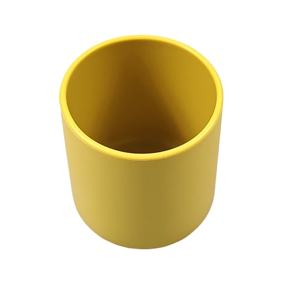 12oz Silicone Baby Training Cup With Weighted Base And Measurement Lines Perfect For Developing Oral Motor Skills And Independent Drinking Yellow