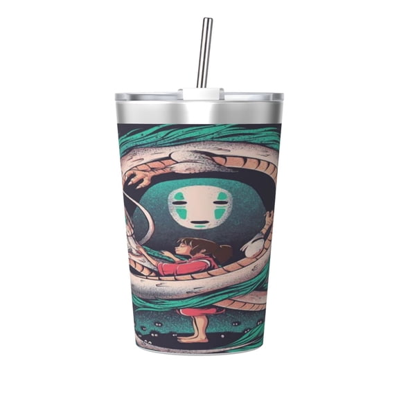 12oz Spirited Awa Stainless Steel Insulated Tumbler Cups with Conical Straw