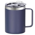 thumbnail image 1 of 12oz Stainless Steel Insulated Coffee Mug with Handle Double Wall Vacuum Travel Mug Tumbler Cup with Sliding Lid Navy Blue, 1 of 6