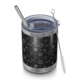 thumbnail image 1 of 12oz Tumblers Black Cosmic Pattern Vacuum Insulated Stainless Steel Travel Tumbler Cups Mug with Lid and Straw for Beer,Coffee,Beverages with Cleaning Brush for Cold & Hot Drinks, 1 of 5