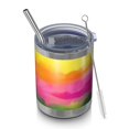 thumbnail image 1 of 12oz Tumblers Colorful Tie Dye Wave Pattern Vacuum Insulated Stainless Steel Travel Tumbler Cups Mug with Lid and Straw for Beer,Coffee,Beverages with Cleaning Brush for Cold & Hot Drinks, 1 of 5