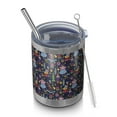 thumbnail image 1 of 12oz Tumblers Dark Blue Christmas Nutcracker Pattern Vacuum Insulated Stainless Steel Travel Tumbler Cups Mug with Lid and Straw for Beer,Coffee,Beverages with Cleaning Brush for Cold & Hot Drinks, 1 of 5