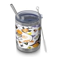 thumbnail image 1 of 12oz Tumblers Halloween Sweets and Witchy Elements Vacuum Insulated Stainless Steel Travel Tumbler Cups Mug with Lid and Straw for Beer,Coffee,Beverages with Cleaning Brush for Cold & Hot Drinks, 1 of 5