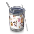 thumbnail image 1 of 12oz Tumblers Halloween Treats Pattern Vacuum Insulated Stainless Steel Travel Tumbler Cups Mug with Lid and Straw for Beer,Coffee,Beverages with Cleaning Brush for Cold & Hot Drinks, 1 of 5