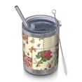 thumbnail image 1 of 12oz Tumblers Pioneer Flower Floral Print Pattern Vacuum Insulated Stainless Steel Travel Tumbler Cups Mug with Lid and Straw for Beer,Coffee,Beverages with Cleaning Brush for Cold & Hot Drinks, 1 of 5