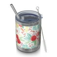 thumbnail image 1 of 12oz Tumblers Pioneer Flower Vacuum Insulated Stainless Steel Travel Tumbler Cups Mug with Lid and Straw for Beer,Coffee,Beverages with Cleaning Brush for Cold & Hot Drinks, 1 of 5