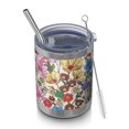 thumbnail image 1 of 12oz Tumblers Pioneer Flower Vacuum Insulated Stainless Steel Travel Tumbler Cups Mug with Lid and Straw for Beer,Coffee,Beverages with Cleaning Brush for Cold & Hot Drinks, 1 of 5