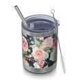 thumbnail image 1 of 12oz Tumblers Pioneer Flower Vacuum Insulated Stainless Steel Travel Tumbler Cups Mug with Lid and Straw for Beer,Coffee,Beverages with Cleaning Brush for Cold & Hot Drinks, 1 of 5