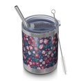 thumbnail image 1 of 12oz Tumblers Pioneer Flower Vacuum Insulated Stainless Steel Travel Tumbler Cups Mug with Lid and Straw for Beer,Coffee,Beverages with Cleaning Brush for Cold & Hot Drinks, 1 of 5