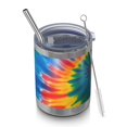 thumbnail image 1 of 12oz Tumblers Rainbow Tie Dye Mandala Pattern Vacuum Insulated Stainless Steel Travel Tumbler Cups Mug with Lid and Straw for Beer,Coffee,Beverages with Cleaning Brush for Cold & Hot Drinks, 1 of 5