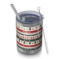 thumbnail image 1 of 12oz Tumblers Red Christmas Deer and Tree Pattern Vacuum Insulated Stainless Steel Travel Tumbler Cups Mug with Lid and Straw for Beer,Coffee,Beverages with Cleaning Brush for Cold & Hot Drinks, 1 of 5