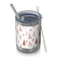 thumbnail image 1 of 12oz Tumblers Red Christmas Tree Pattern Vacuum Insulated Stainless Steel Travel Tumbler Cups Mug with Lid and Straw for Beer,Coffee,Beverages with Cleaning Brush for Cold & Hot Drinks, 1 of 5