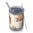 thumbnail image 1 of 12oz Tumblers Shiba Inu Vacuum Insulated Stainless Steel Travel Tumbler Cups Mug with Lid and Straw for Beer,Coffee,Beverages with Cleaning Brush for Cold & Hot Drinks, 1 of 5