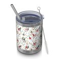 thumbnail image 1 of 12oz Tumblers White Christmas Gnome and Light Pattern Vacuum Insulated Stainless Steel Travel Tumbler Cups Mug with Lid and Straw for Beer,Coffee,Beverages with Cleaning Brush for Cold & Hot Drinks, 1 of 5