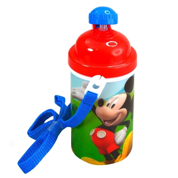 12oz Water Bottle Disney Mickey Mouse Kids Canteen with Pop Up Lid