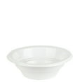 thumbnail image 1 of 12oz White Round Plastic Bowl - Elegant Disposable Serving Bowl for Weddings, Parties, and Special Events - Durable, Reusable Tableware - Perfect for Catering and Buffets (40), 1 of 3