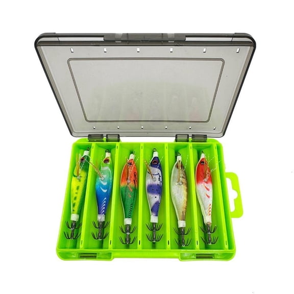 12pack Artificial Glowing Squid Lures With Hook For Night Fishing