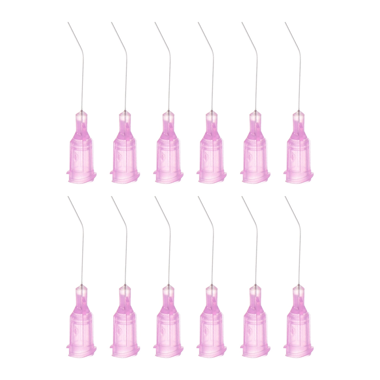 12pack Blunt Tip Dispensing Needles, 30G Bent Dispensing Tips 1" End