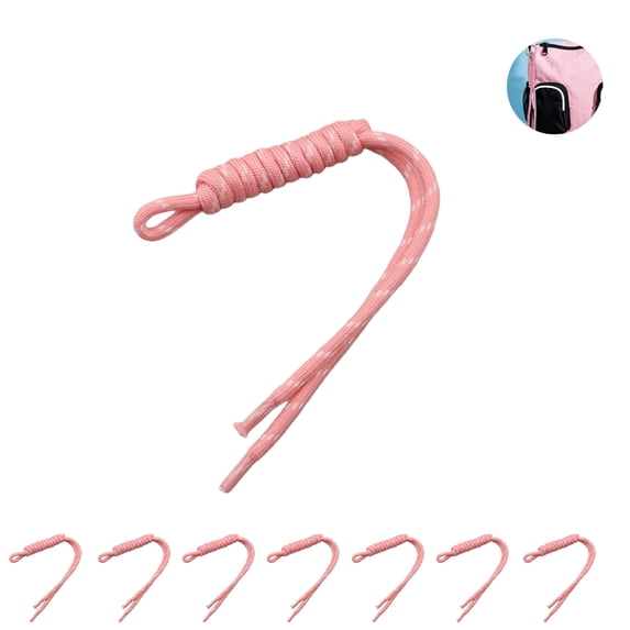 12pack Braided Rope Keychain Braided Cord Rope Pink Lightweight Bag Decoration Accessories QZS Backpack Decoration