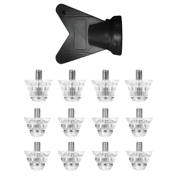 12pack Plastomer Soccer Cleat Studs Replacement Antislip Football Boot Spikes for Enhances Traction on Wet Grass